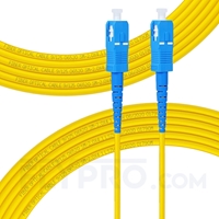 LWL-Patchkabel, 15m (49ft) SC UPC auf SC UPC Simplex OS2 Singlemode PVC (OFNR) 2.0mm