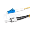 Picture of 7m (23ft) LC UPC to ST UPC Simplex OS2 Single Mode PVC (OFNR) 2.0mm Fiber Optic Patch Cable