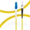 2m (7ft) LC UPC to ST UPC Simplex OS2 Single Mode PVC (OFNR) 2.0mm Fiber Optic Patch Cable