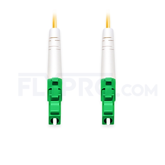 Picture of 15m (49ft) LC APC to LC APC Simplex OS2 Single Mode PVC (OFNR) 2.0mm Fiber Optic Patch Cable