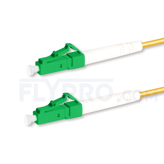 Picture of 3m (10ft) LC APC to LC APC Simplex OS2 Single Mode PVC (OFNR) 2.0mm Fiber Optic Patch Cable