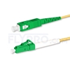 Picture of 1m (3ft) LC APC to SC APC Simplex OS2 Single Mode PVC (OFNR) 2.0mm Fiber Optic Patch Cable