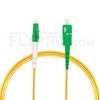 Picture of 5m (16ft) LC APC to SC APC Simplex OS2 Single Mode PVC (OFNR) 2.0mm Fiber Optic Patch Cable
