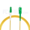 Picture of 7m (23ft) LC APC to SC APC Simplex OS2 Single Mode PVC (OFNR) 2.0mm Fiber Optic Patch Cable
