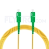 Picture of 15m (49ft) SC APC to SC APC Simplex OS2 Single Mode PVC (OFNR) 2.0mm Fiber Optic Patch Cable