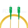Picture of 7m (23ft) SC APC to SC APC Simplex OS2 Single Mode PVC (OFNR) 2.0mm Fiber Optic Patch Cable