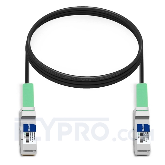 Bild von Arista Networks CAB-Q-Q-100G-3M Kompatibles 100G QSFP28 Passives Kupfer Twinax Direct Attach Kabel (DAC), 3m (10ft)