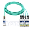 Picture of 50m (164ft) Brocade 100G-Q28-S28-AOC-5001 Compatible 100G QSFP28 to 4x25G SFP28 Breakout Active Optical Cable