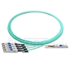 Picture of 5m (16ft) Dell AOC-Q28-4SFP28-25G-5M Compatible 100G QSFP28 to 4x25G SFP28 Breakout Active Optical Cable