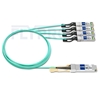 Picture of 7m (23ft) Dell AOC-Q28-4SFP28-25G-7M Compatible 100G QSFP28 to 4x25G SFP28 Breakout Active Optical Cable