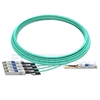 Picture of 20m (66ft) Dell AOC-Q28-4SFP28-25G-20M Compatible 100G QSFP28 to 4x25G SFP28 Breakout Active Optical Cable