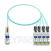 Picture of 1m (3ft) Extreme Networks Compatible 100G QSFP28 to 4x25G SFP28 Breakout Active Optical Cable