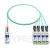 Picture of 2m (7ft) Extreme Networks Compatible 100G QSFP28 to 4x25G SFP28 Breakout Active Optical Cable