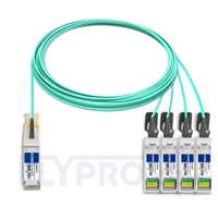 15m (49ft) Extreme Networks Compatible 100G QSFP28 to 4x25G SFP28 Breakout Active Optical Cable