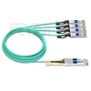 Picture of 30m (98ft) Extreme Networks Compatible 100G QSFP28 to 4x25G SFP28 Breakout Active Optical Cable