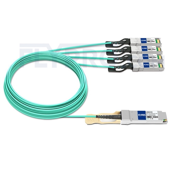 Image de 30m Générique Compatible Câble Optique Actif Breakout QSFP28 100G vers 4 x SFP28