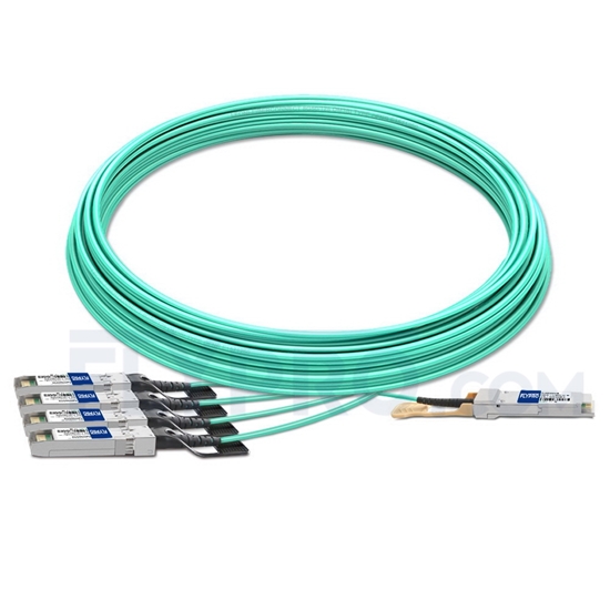 Image de 30m Générique Compatible Câble Optique Actif Breakout QSFP28 100G vers 4 x SFP28