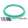 Picture of 25m (82ft) H3C QSFP28-4SFP28-AOC-25M Compatible 100G QSFP28 to 4x25G SFP28 Breakout Active Optical Cable