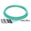 Picture of 30m (98ft) H3C QSFP28-4SFP28-AOC-30M Compatible 100G QSFP28 to 4x25G SFP28 Breakout Active Optical Cable