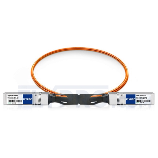 Picture of 3m (10ft) Arista Networks AOC-S-S-10G-3M Compatible 10G SFP+ Active Optical Cable