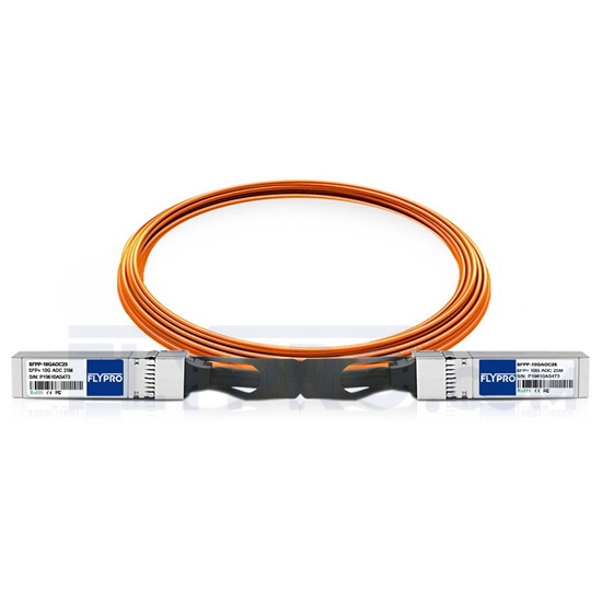 Picture of 25m (82ft) Avago AFBR-2CAR25Z Compatible 10G SFP+ Active Optical Cable