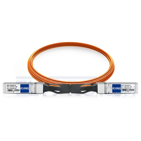 Picture of 10m (33ft) Brocade 10GE-SFPP-AOC-1001 Compatible 10G SFP+ Active Optical Cable