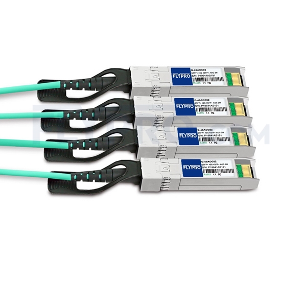 Bild von Arista Networks QSFP-4X10G-AOC2M Kompatibles 40G QSFP+ auf 4x10G SFP+ Breakout Aktives Optisches Kabel (AOC), 2m (7ft)
