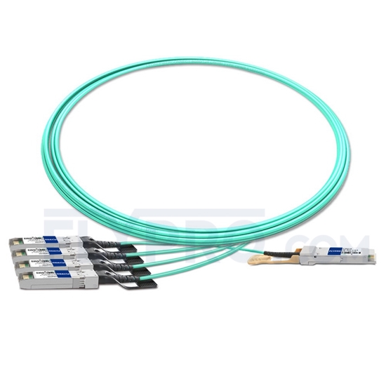 Picture of 3m (10ft) Arista Networks QSFP-4X10G-AOC3M Compatible 40G QSFP+ to 4x10G SFP+ Breakout Active Optical Cable