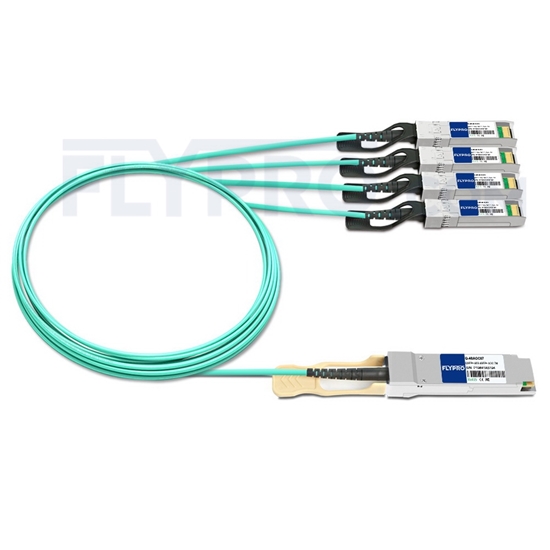 Picture of 7m (23ft) Arista Networks QSFP-4X10G-AOC7M Compatible 40G QSFP+ to 4x10G SFP+ Breakout Active Optical Cable