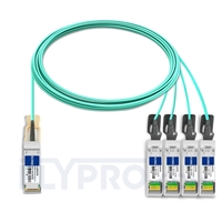 Arista Networks QSFP-4X10G-AOC10M Kompatibles 40G QSFP+ auf 4x10G SFP+ Breakout Aktives Optisches Kabel (AOC), 10m (33ft)