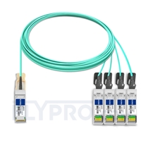 15m Arista Networks QSFP-4X10G-AOC15M Compatible Câble Optique Actif Breakout QSFP+ 40G vers 4 x SFP+