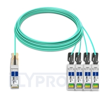 Arista Networks QSFP-4X10G-AOC30M Kompatibles 40G QSFP+ auf 4x10G SFP+ Breakout Aktives Optisches Kabel (AOC), 30m (98ft)