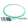 Picture of 3m (10ft) Brocade 40G-QSFP-4SFP-AOC-0301 Compatible 40G QSFP+ to 4x10G SFP+ Breakout Active Optical Cable