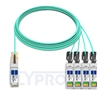 Picture of 20m (66ft) Brocade 40G-QSFP-4SFP-AOC-2001 Compatible 40G QSFP+ to 4x10G SFP+ Breakout Active Optical Cable