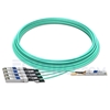 Picture of 25m (82ft) Extreme Networks 10GB-4-F25-QSFP Compatible 40G QSFP+ to 4x10G SFP+ Breakout Active Optical Cable
