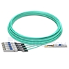 Picture of 30m (98ft) Generic Compatible 40G QSFP+ to 4x10G SFP+ Breakout Active Optical Cable