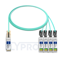 3m H3C QSFP-4X10G-D-AOC-3M Compatible Câble Optique Actif Breakout QSFP+ 40G vers 4 x SFP+
