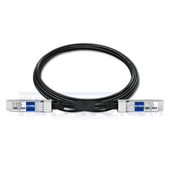 Picture of 6m (20ft) Dell Force10 CBL-10GSFP-DAC-6M Compatible 10G SFP+ Passive Direct Attach Copper Twinax Cable