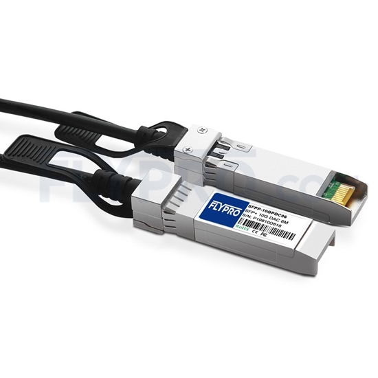 Picture of 6m (20ft) Dell Force10 CBL-10GSFP-DAC-6M Compatible 10G SFP+ Passive Direct Attach Copper Twinax Cable