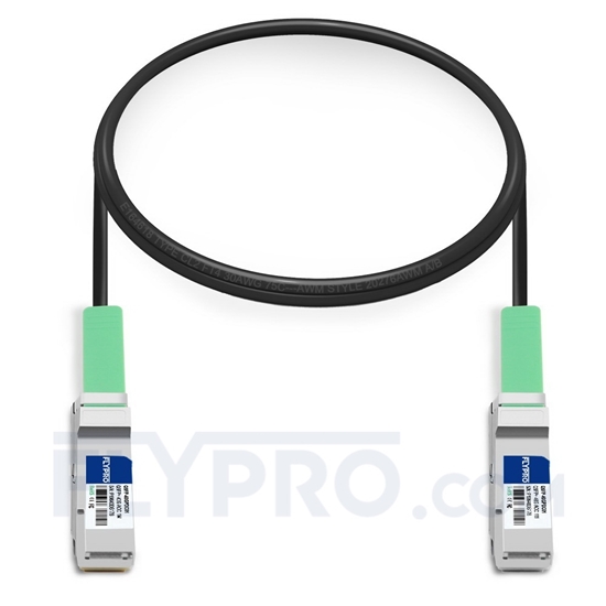 Picture of 1m (3ft) Dell Networking 470-AAVR Compatible 40G QSFP+ Passive Direct Attach Copper Cable