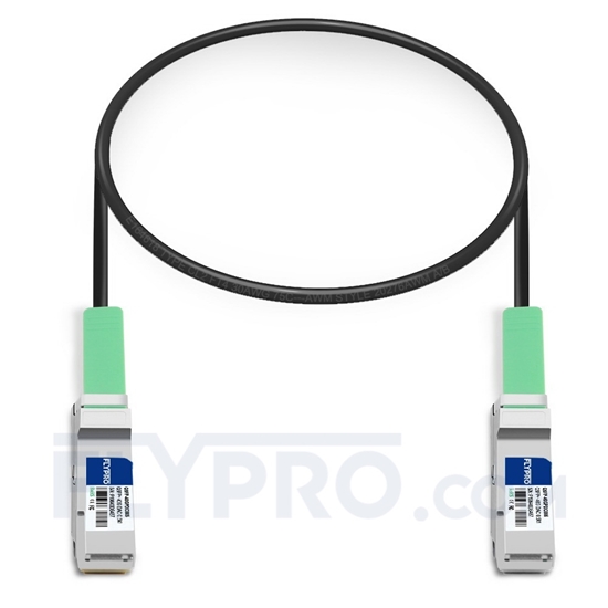 Picture of 0.5m (2ft) Dell Networking 331-8157 Compatible 40G QSFP+ Passive Direct Attach Copper Cable