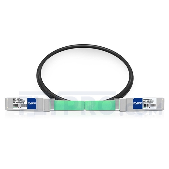 Picture of 1m (3ft) Juniper Networks EX-QSFP-40GE-DAC-1M Compatible 40G QSFP+ Passive Direct Attach Copper Cable