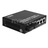 Bild von 2x 10/100Base-T RJ45 vers 2x 100Base-X SFP Rainure SC Unmanaged Gigabit Ethernet Media Converter, Simplex, 1310nm/1550nm,20km