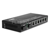 Image de 6x 10/100Base-T RJ45 vers 1x 100Base-X SFP Rainure SC Unmanaged Gigabit Ethernet Media Converter, Simplex, 1310nm/1550nm,20km