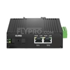 Image de Mini 2x 10/100/1000Base-T RJ45 vers 1x 1000Base-X SFP Rainure SC Unmanaged Gigabit Ethernet Media Converter, Simplex, 1310nm/1550nm,20km, Industrial