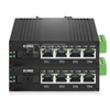 Bild von Mini 4x 10/100/1000Base-T RJ45 vers 1x 1000Base-X SFP Rainure SC Unmanaged Gigabit Ethernet Media Converter, Simplex, 1310nm/1550nm,20km, Industrial