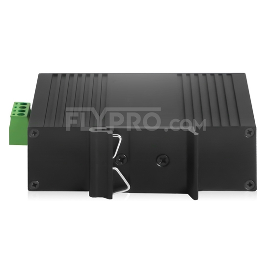 Picture of Mini 4x 10/100/1000Base-T RJ45 vers 1x 1000Base-X SFP Rainure SC Unmanaged Gigabit Ethernet Media Converter, Simplex, 1310nm/1550nm,20km, Industrial