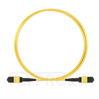 1m (3ft) Senko MPO Female 12 Fibers Type B LSZH OS2 9/125 Single Mode Elite Trunk Cable, Yellow