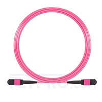 10m (33ft) Senko MPO Female 12 Fibers Type B LSZH OM4 (OM3) 50/125 Multimode Elite Trunk Cable, Magenta