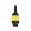 Picture of 5m (16ft) Senko MPO Female to 4 LC UPC Duplex 8 Fibers Type B LSZH OS2 9/125 Single Mode Elite Breakout Cable, Yellow